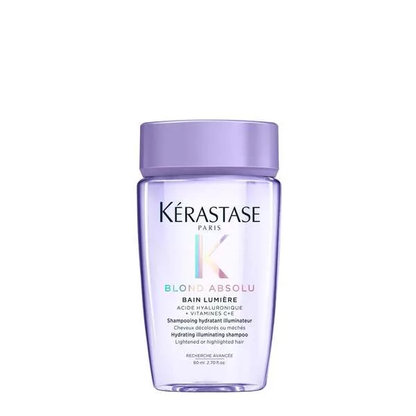 Kerastase Blond Absolu Lumiere, kąpiel, szampon rozświetlający do włosów blond, 80ml