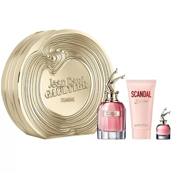 Jean Paul Gaultier Scandal zestaw woda perfumowana spray 80ml + woda perfumowana spray 6ml + balsam do ciała 75ml (W)