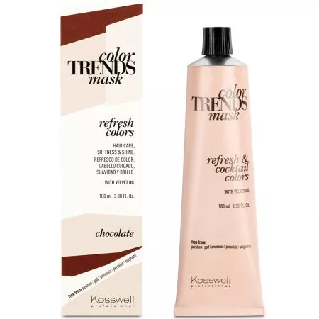 Kosswell Color Trends Mask, kremowa farba do półtrwałej koloryzacji, chocolate, 100ml