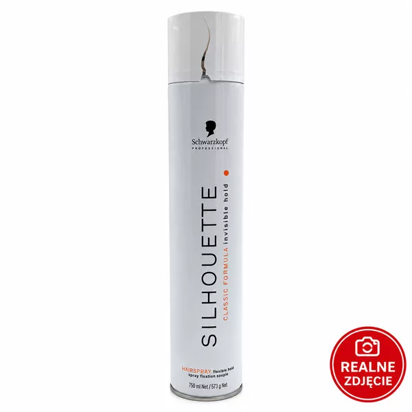 Schwarzkopf Silhouette Flexible Hold, elastycznie utrwalający lakier do włosów, 750ml - pęknięte zamknięcie