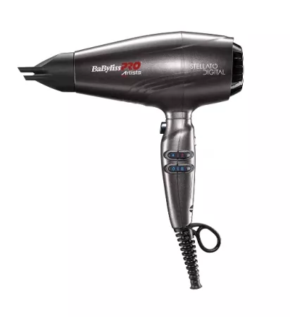 BaByliss PRO 4Artists Stellato Digital, suszarka do włosów, silnik Ferrari, 2400W, ultralekka, profesjonalna, BAB7500IE