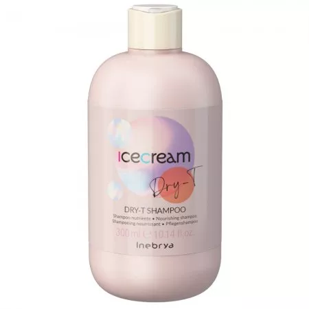 Inebrya Ice Cream Dry-T, odżywczy szampon do włosów suchych, puszących się i po zabiegach, 300ml