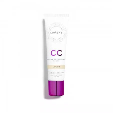 Lumene CC 7w1, lekki podkład redukujący zaczerwienienia, Light SPF 20, 30ml