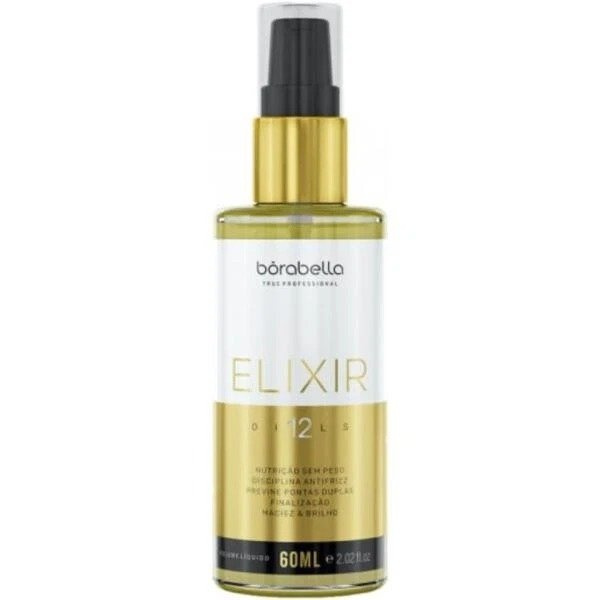 Borabella Elixir 12 Oils, profesjonalne serum do włosów, 60ml