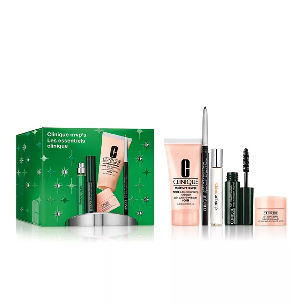 Clinique Clinique MVP's zestaw intensywnie nawilżający żelowy krem 30ml + krem-żel pod oczy 5ml + kredka do oczu 0.14g + tusz do rzęs 3.5ml + perfumy 5ml (W)