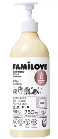 Yope Familove, mydło w płynie, kwitnąca bergamotka, 750ml