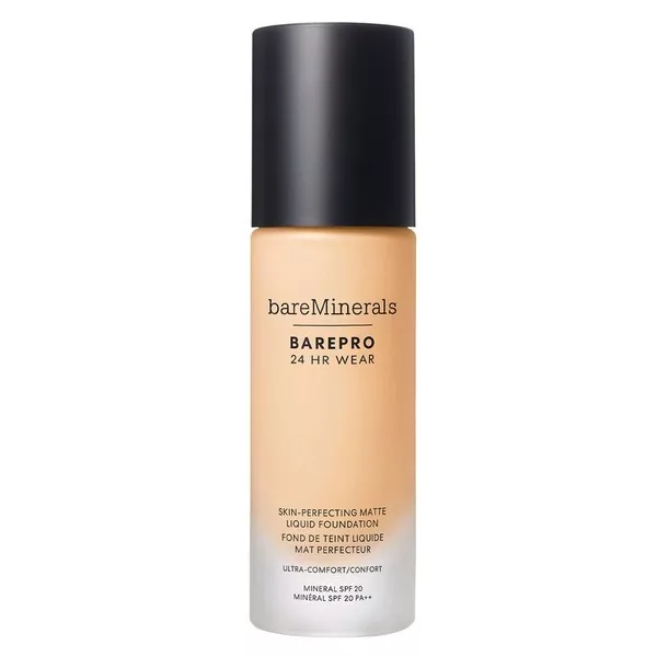 BareMinerals BarePro 24HR Wear Skin-Perfecting Matte Liquid Foundation SPF20 matujący podkład w płynie Fair 15 Warm 30ml