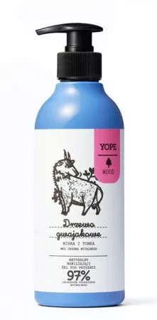 Yope, żel pod prysznic, Drzewo gwajakowe, 400ml