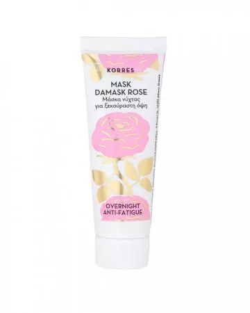 Korres, maska do twarzy na noc z różą damasceńską, 18ml