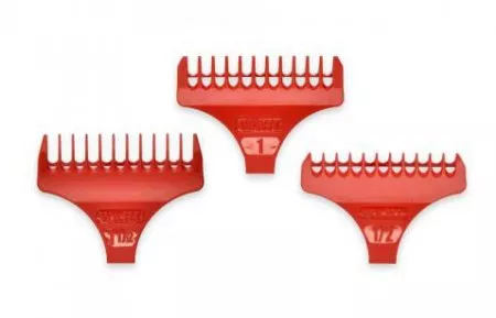 Wahl, zestaw 3 nasadek plastikowych czerwonych do trymera Wahl Wide Detailer, 1.5mm, 3mm, 4.5mm