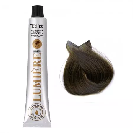 Tahe Lumiere Express, farba do włosów z keratyną i olejkiem arganowym, koloryzacja trwała, 7.13, 100ml