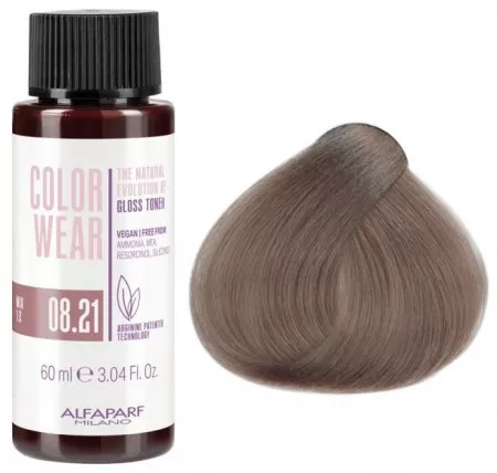 Alfaparf Milano Color Wear Gloss, toner do włosów bez amoniaku, 60ml, 8.21