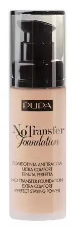 Pupa No Transfer, trwały podkład do twarzy, 30ml, 01 Nude