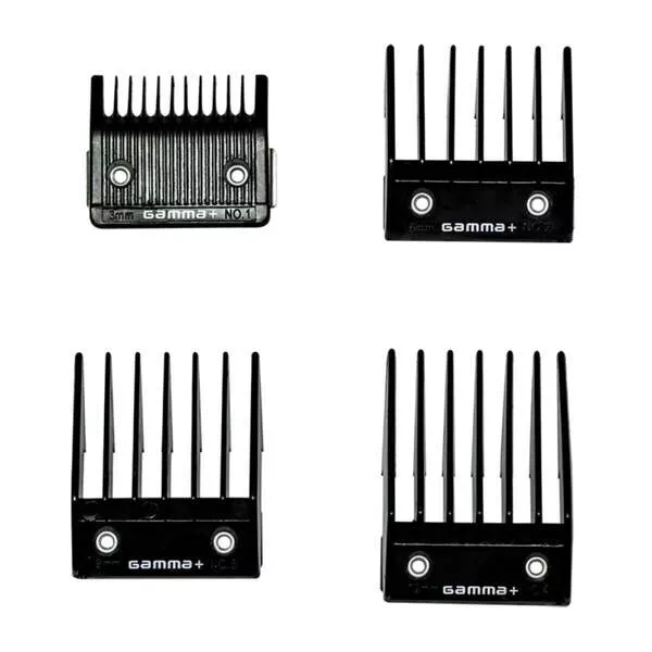 Gamma Piu Universal Combs Set, zestaw 4 nakładek do maszynek X-Ergo/Boosted/Alpha