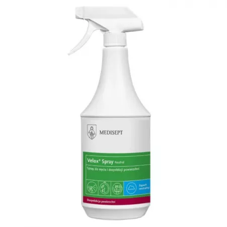 Medisept Dual Use, Velox Spray neutral, dezynfekcja powierzchni, 1000ml