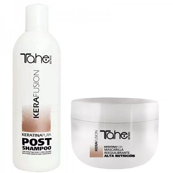 Tahe Kerafusion, zestaw do pielęgnacji po zabiegu keratynowym, szampon + maska