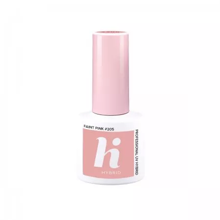 hi hybrid, lakier hybrydowy, 5ml, #205 Faint Pink