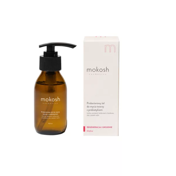 Mokosh Malina, probarierowy żel do mycia twarzy z prebiotykiem, 90ml