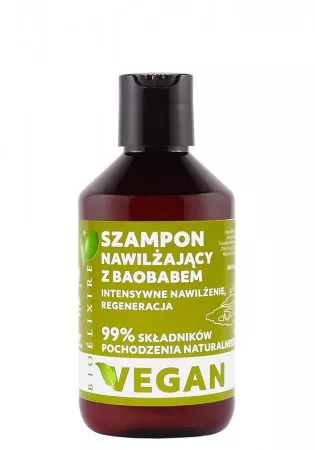 Bioelixire Vegan, szampon nawilżający z baobabem, 300ml