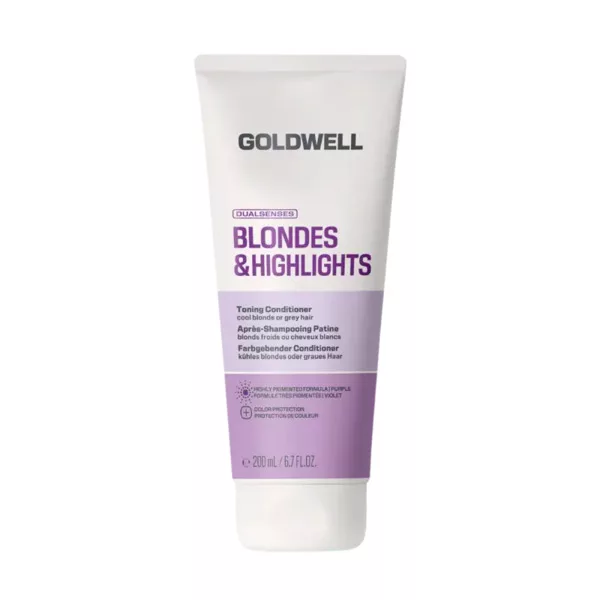 Goldwell Dualsenses Blondes & Highlights, fioletowa odżywka do włosów, 200ml