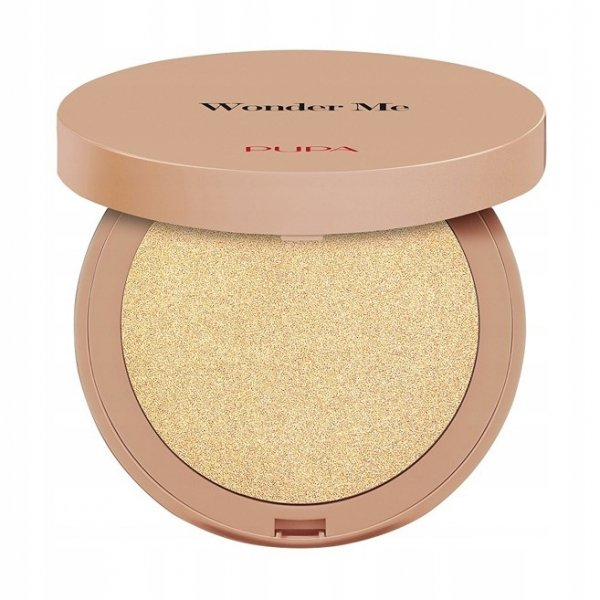 PUPA Wonder Me Glow, rozświetlacz do twarzy, pure gold, 8g