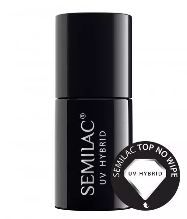 Semilac TOP NO WIPE do lakieru hybrydowego, 7ml