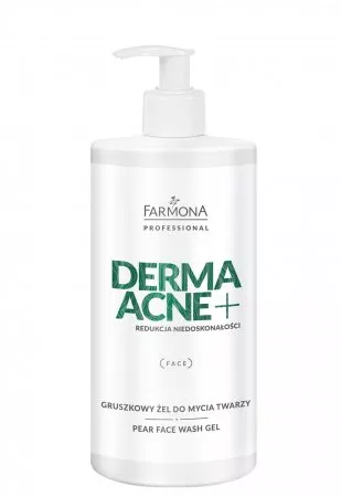 Farmona Professional Derma Acne+, Gruszkowy żel do mycia twarzy, 500ml