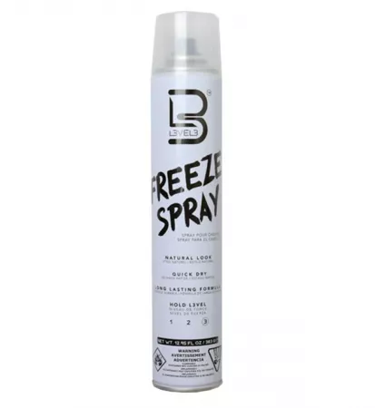 L3VEL3, freeze spray, lakier do wlosów, mocne utrwalenie, 400ml