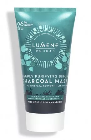 Lumene Puhdas, głęboko oczyszczająca maska węglowa do twarzy, 75ml