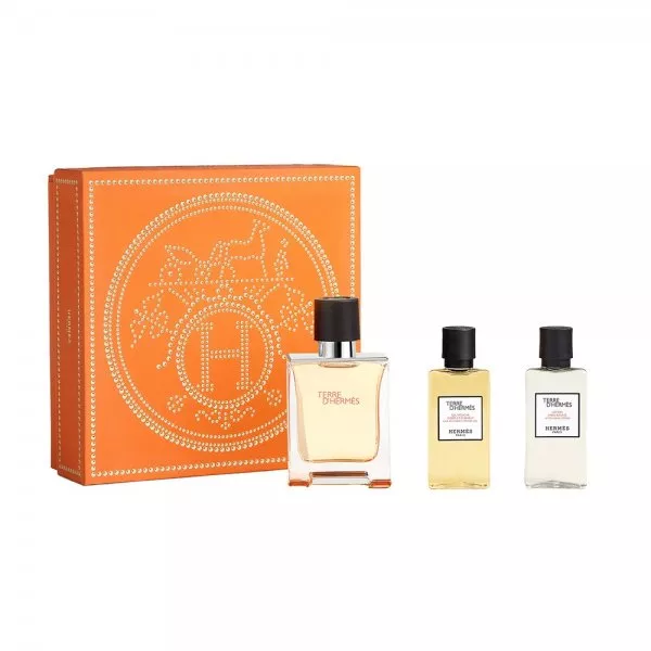 Hermes Terre D'Hermes zestaw woda toaletowa spray 50ml + żel pod prysznic 40ml + balsam po goleniu 40ml (M)