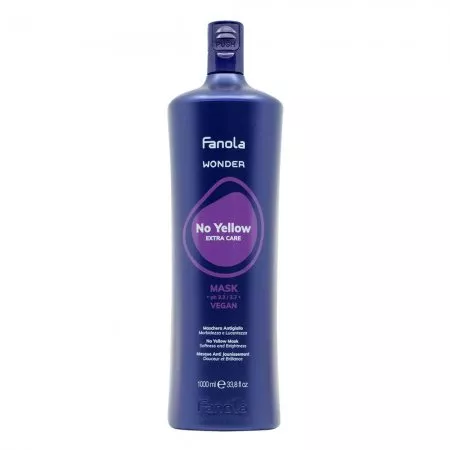 Fanola Wonder No Yellow Extra Care, maska neutralizująca do włosów blond, 1000ml