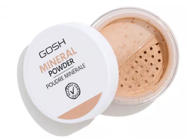 Gosh Mineral Powder, puder mineralny do twarzy, sypki, 8g, 002 Ivory