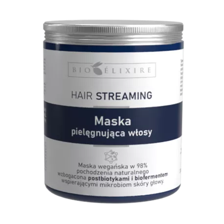 Bioelixire Hair Streaming, maska pielęgnująca włosy z postbiotyki, 300ml