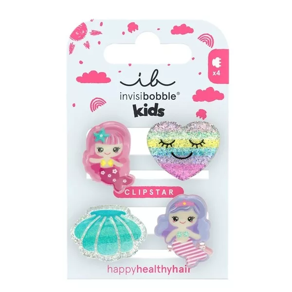 Invisibobble Clipstar Kids zestaw mini klamer do włosów Mermaid Dreams 4szt.