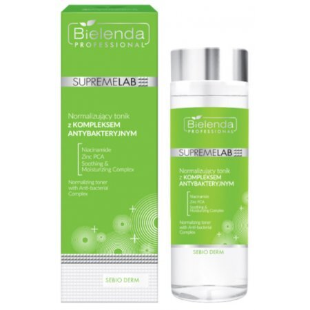 Bielenda Professional Supremelab, Sebio Derm, tonik normalizujący z kompleksem antybakteryjnym, 200ml