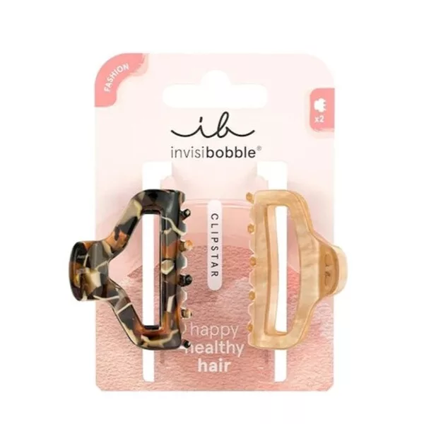 Invisibobble Clipstar Fashion klamry do włosów Golden Roar M 2szt.