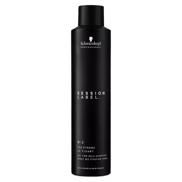 Schwarzkopf Session Label The Strong Dry Firm Hold, suchy, mocny lakier do włosów, 300ml