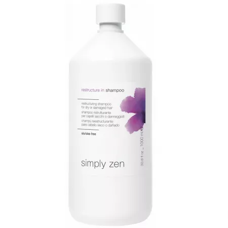 Simply Zen Restructure in shampoo, szampon do suchych i zniszczonych włosów, 1000ml