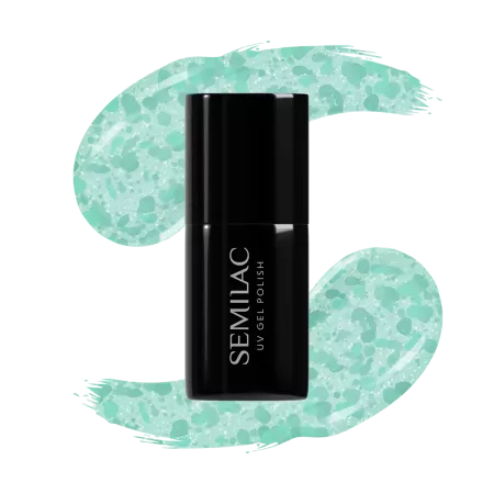 Semilac 495, lakier hybrydowy, Mint Glacier, 7ml