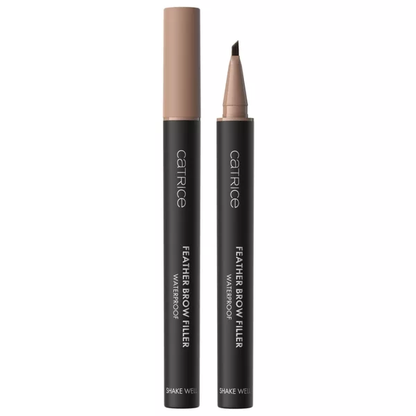 Catrice Feather Brow Filler, wodoodporny pisak do brwi, 010 Ash Brown