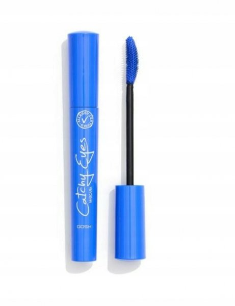 Gosh Allergy Certified, tusz do rzęs Kocie Oczy, 003 Crazy Blue, 8ml