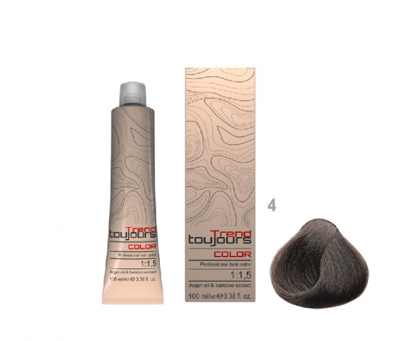 Trend Toujours Professional Color Care, farba do włosów, 4, 100ml