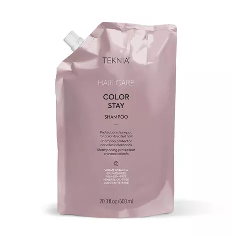Lakme Teknia Color Stay, szampon do włosów farbowanych, refill, 600ml