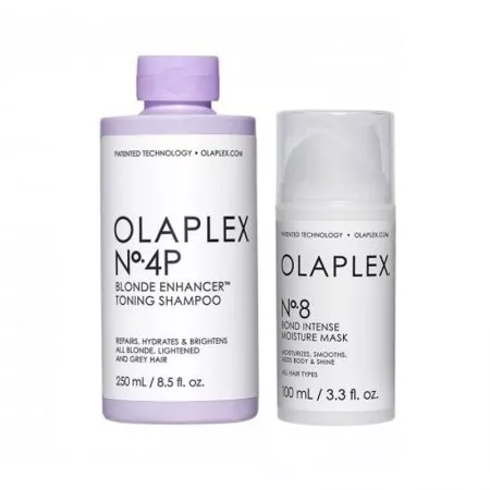 Olaplex, zestaw regenerujący do włosów blond, No.4P, No.8