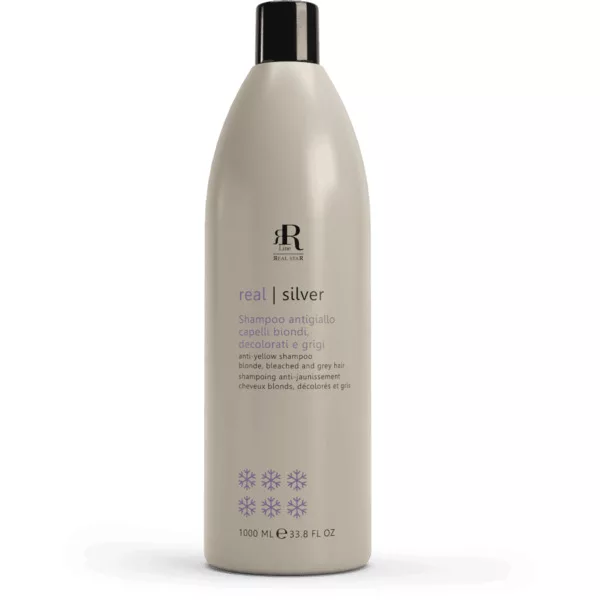 RR Line Real Silver Star, szampon do włosów neutralizujący żółte tony, 1000ml