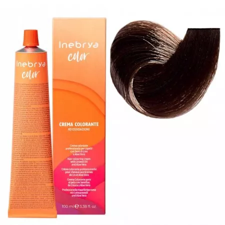 Inebrya Color, farba do włosów, koloryzacja trwała, 5/3, 100ml