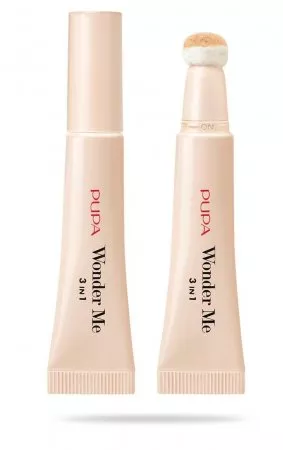 Pupa Wonder Me 3in1, wielofunkcyjny korektor 3w1 minimalizujący niedoskonałości, 020 Light Beige, 7,5ml