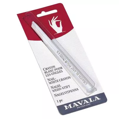 Mavala, kredka do paznokci, kolor biały, efekt french manicure