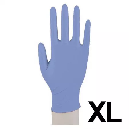 Abena, rękawiczki nitrylowe bezpudrowe, rozmiar XL, niebieskie, 100 sztuk