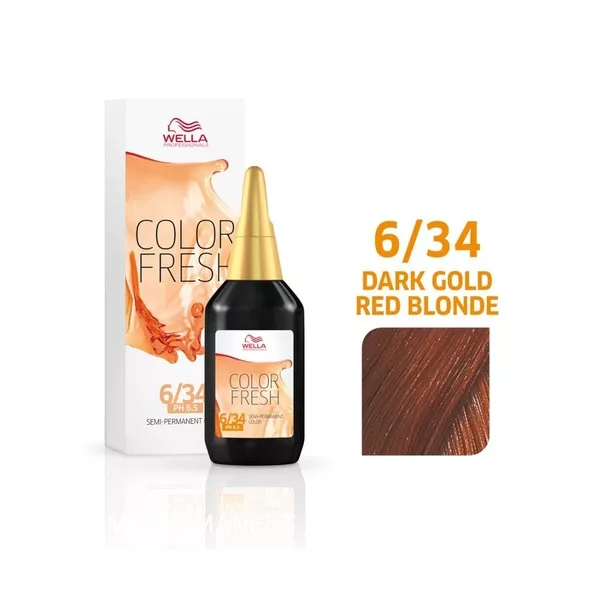 Wella Color Fresh, farba demipermanentna do włosów, 6/34, 60ml - data ważności (8.2026)